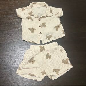 Teddy Bear Shirt & Shorts Set 🐻